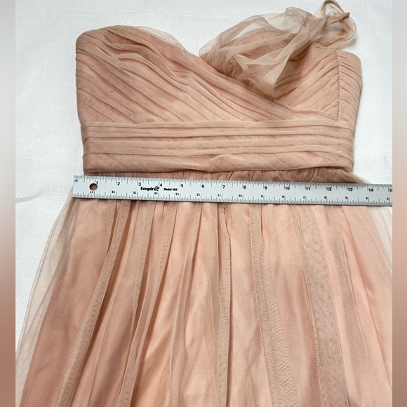Amsale Evening Dress Long One Shoulder Powder Pink Size 2 - Picture 7 of 12